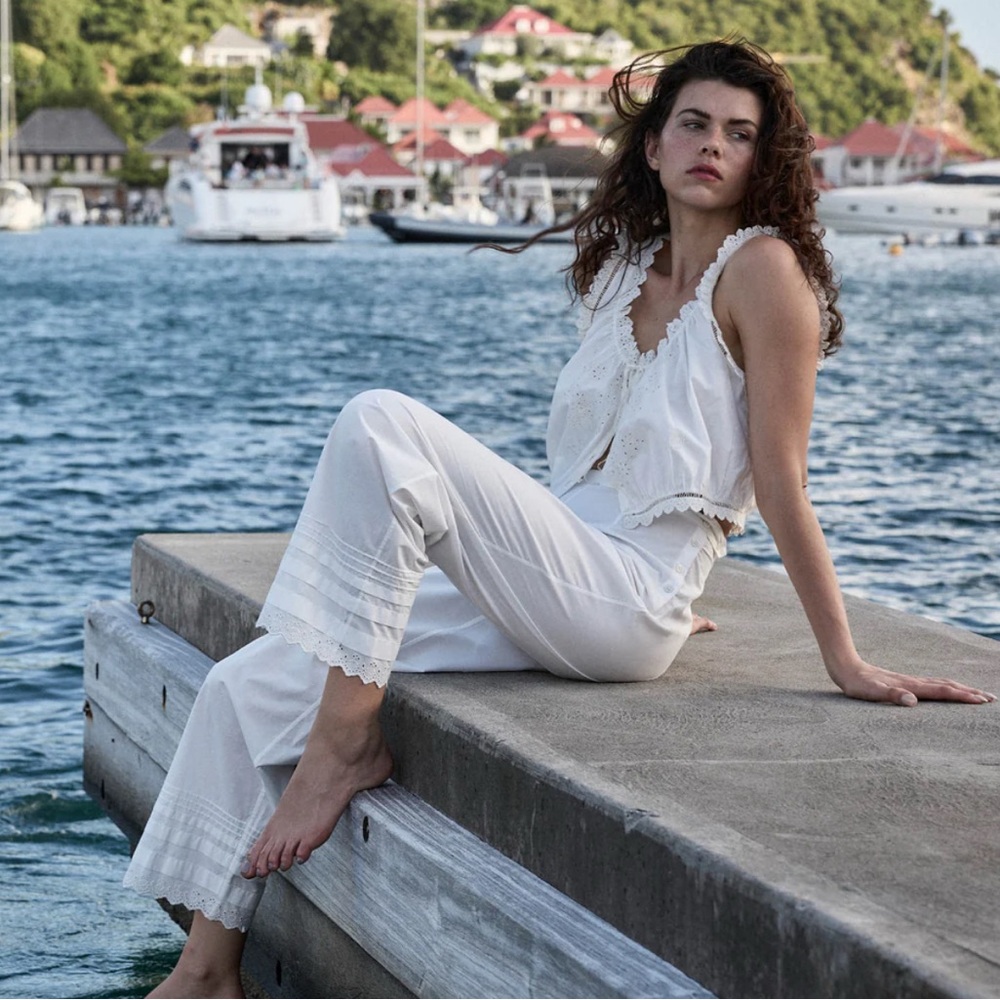 Elegant White Women's Pants